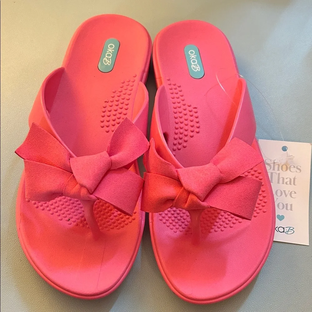 Oka B - Pink Women's Slide Sandals - Picture 1 of 5